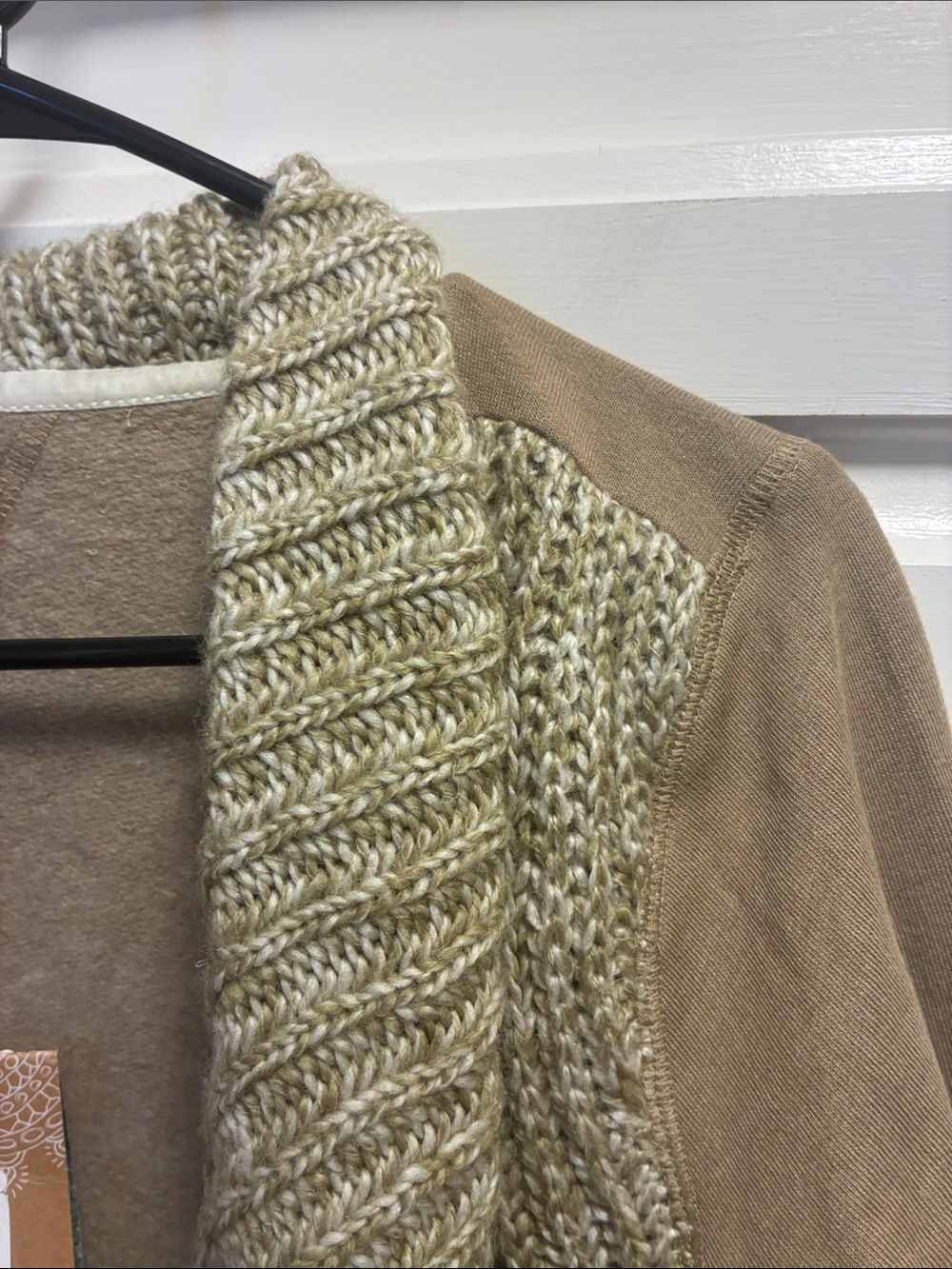 Prana Dark Khaki organic cotton and wool blend demure cardigan NWT - Picture 8 of 15